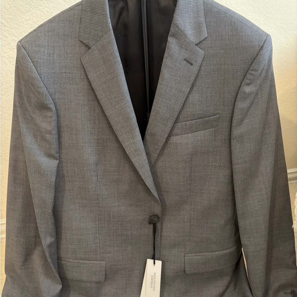 NWT Versace Men's Gray Pant Suit